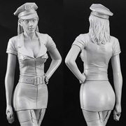 12リアルフィギュアコレクション　アメリカンポリス　完成品 ハセガワ、スピード違反を取り締まる1/12スケール リアルフィギュア