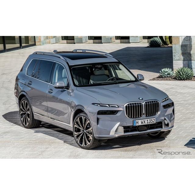 BMWは4月13日、SUV『X7』（BMW X7）の改良新型を欧州で発表した。2018年秋のデビュー以来、初の本格改良を...
