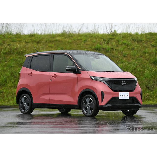 日産自動車が5月20日に発表した軽EVの『サクラ』。車としては珍しい、日本語の名前だ。発表会で星野朝子副...