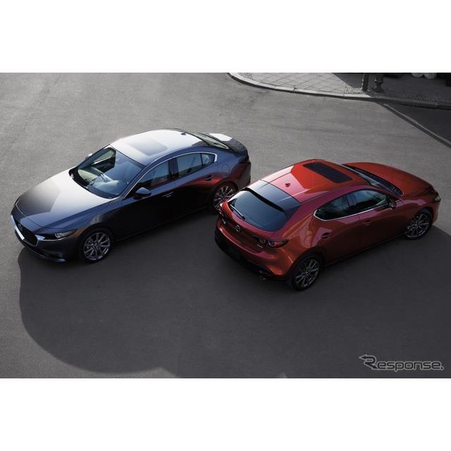 マツダの米国部門は8月16日、『マツダ3』（Mazda3）の2023年モデルを発表した。ハッチバックとセダンの2種...