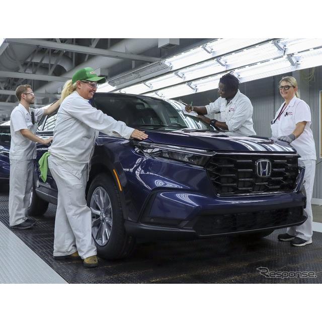 ホンダ（Honda）は9月22日、新型『CR-V』の生産をカナダ工場で開始した。6世代目となる新型は、カナダがマ...