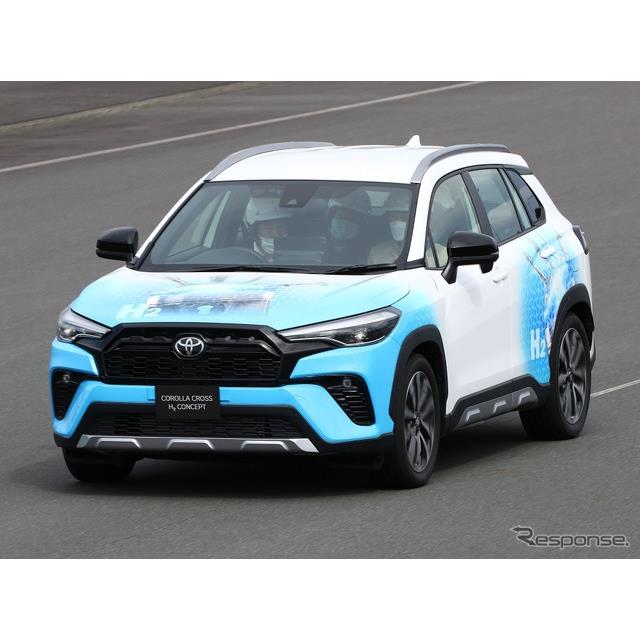 トヨタ自動車（Toyota）の欧州部門は12月5日、小型SUVの『カローラクロス』をベースに、水素エンジンを搭載...