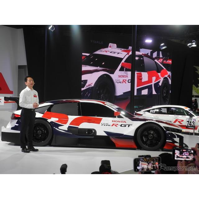 ホンダは1月13日、「東京オートサロン2023」で2024年のSUPER GTシリーズGT500クラスへの参戦に向けて、ホン...
