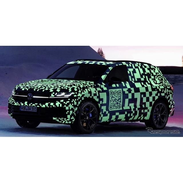 フォルクスワーゲンは、ブランド最上位の大型SUV『トゥアレグ』（Volkswagen Touareg）の改良新型のプロト...