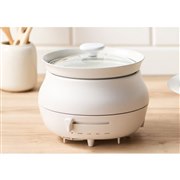 「LiFERE IH卓上調理なべ HOT DISH cocotte HAC-IH01CWH」