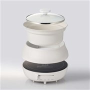 「LiFERE IH卓上調理なべ HOT DISH cocotte HAC-IH01CWH」