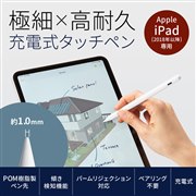 Apple iPad��p�[�d���ɍ׃^�b�`�y���uPDA-PEN56W�v