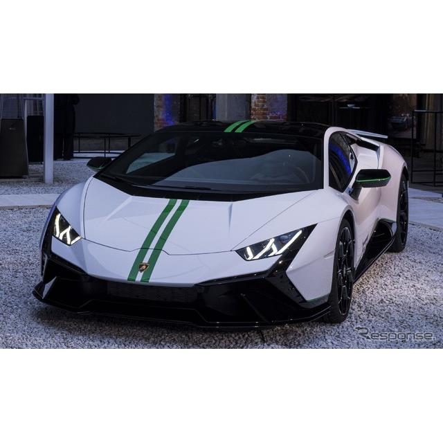 ランボルギーニ（Lamborghini）は4月26日、創業60周年記念車「ウラカン・テクニカ」を、イタリアで開催され...