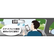 無線LAN搭載、専用アプリで録画データの確認が可能