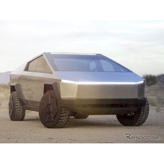 テスラ（Tesla）は5月20日、EVピックアップトラックの『サイバートラック』のウインターテストの写真を公開...