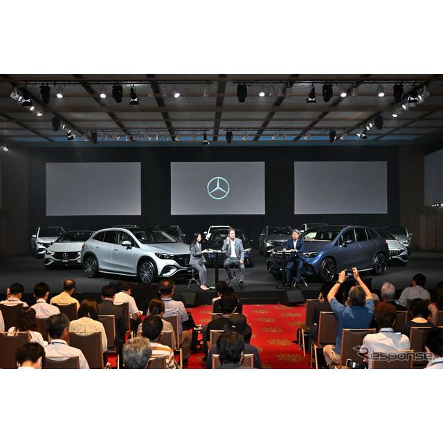 【メルセデスベンツ EQE SUV 発表】メルセデスベンツの電動SUV、『EQE SUV』が8月25日、日本国内向けに発表...