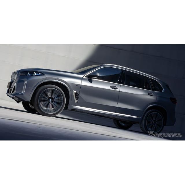 BMWは8月25日、ミドルクラスSUV『X5』のロングホイールベース仕様の改良新型を発表した。中国で生産され、9...