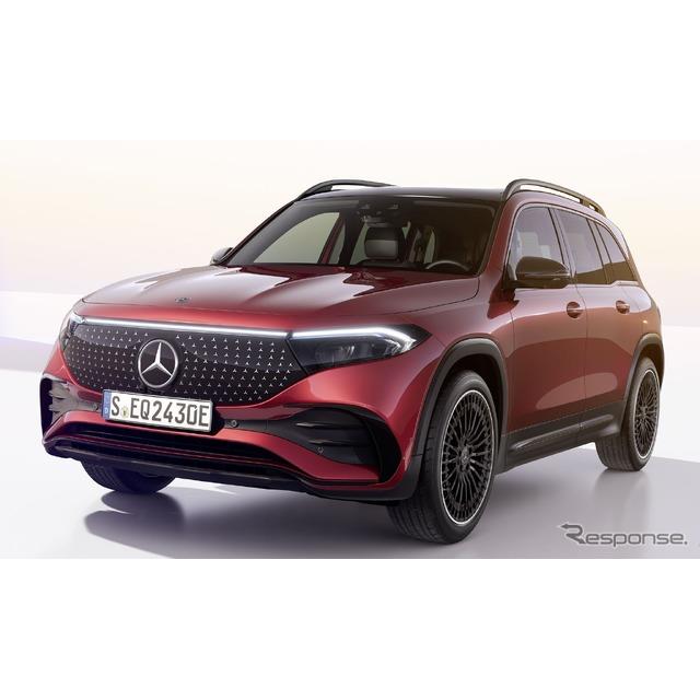 メルセデスベンツは8月24日、小型電動SUVで3列シート仕様も選べる『EQB』（Mercedes-Benz EQB）の改良新型...