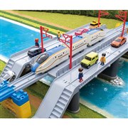 タカラトミー プラレール W7系北陸新幹線かがやき 鉄道道路併用橋
