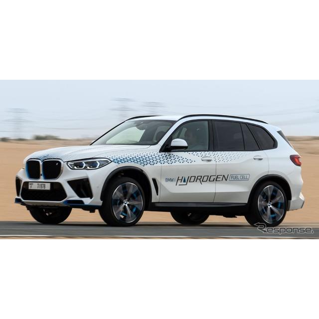 BMWグループは9月7日、SUVの『X5』をベースにした燃料電池車「iX5ハイドロジェン」が、アラブ首長国連邦で...
