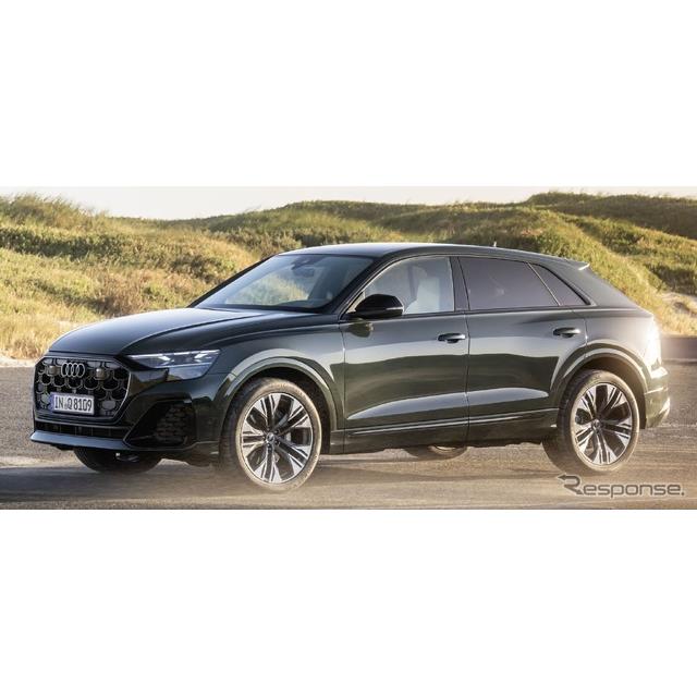 アウディ（Audi）は11月8日、ブランドの最上位SUVクーペ『Q8』の改良新型の新写真を公開した。グッドウッド...