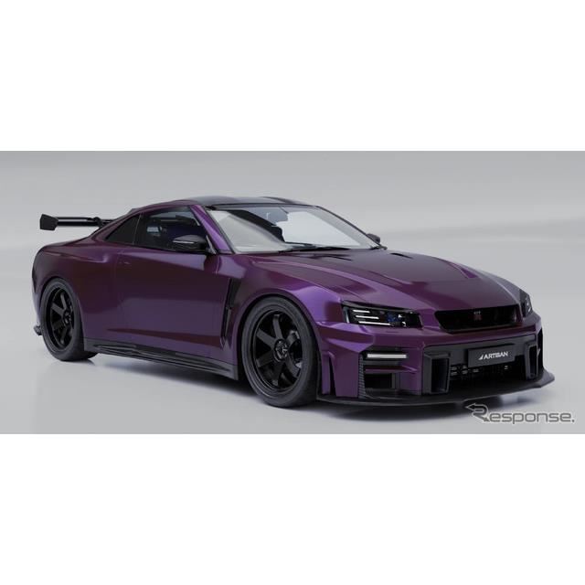 Artisan Vehicle Designは、日産『GT-R』をR34型『スカイラインGT-R』風にカスタマイズし、2024年に世界限...