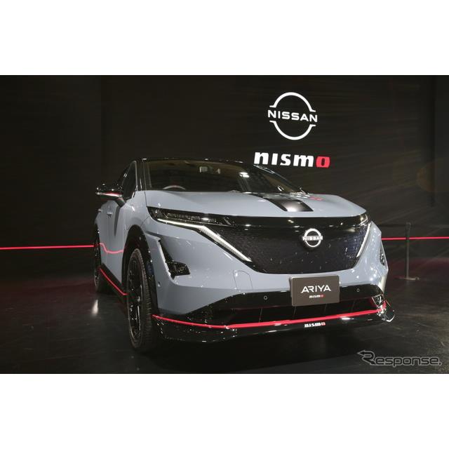 日産自動車は東京オートサロン2024で、『アリアNISMO』（アリアニスモ）を公開した。今春の発売を予定して...