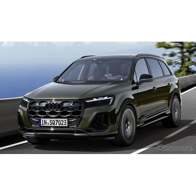 アウディは1月30日、大型高性能SUV『SQ7』（Audi SQ7）の改良新型を欧州で発表した。同時に発表された『Q7...
