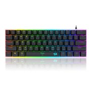 「ゲーミングキーボード 英語 巨大サイズ 赤軸 メカニカル 61KEY K605TI」