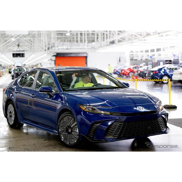 トヨタ自動車の米国部門は5月8日、ミドルセダンの『カムリ』（Toyota Camry）新型の生産を、ケンタッキー工...
