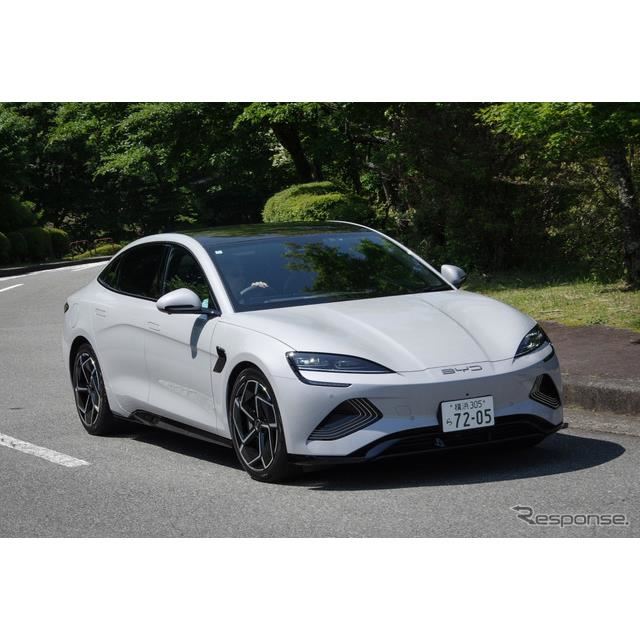 中国のEVメーカーBYDは6月25日、新型のEVスポーツセダン『SEAL（シール）』の日本国内販売を開始した。ブラ...