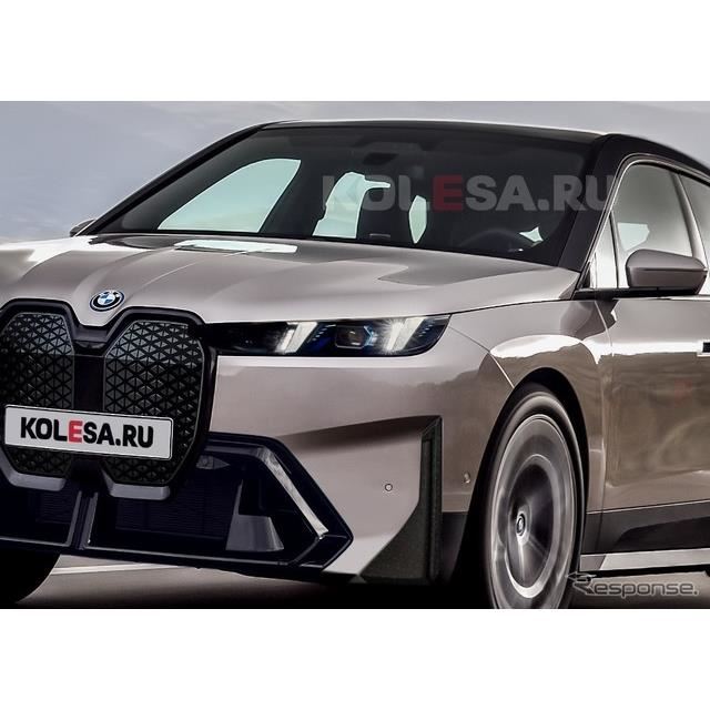 660ps！　BMWは現在、フルサイズ電動クロスオーバーSUV『iX』の改良新型を開発中だ。そのラインナップ中で...