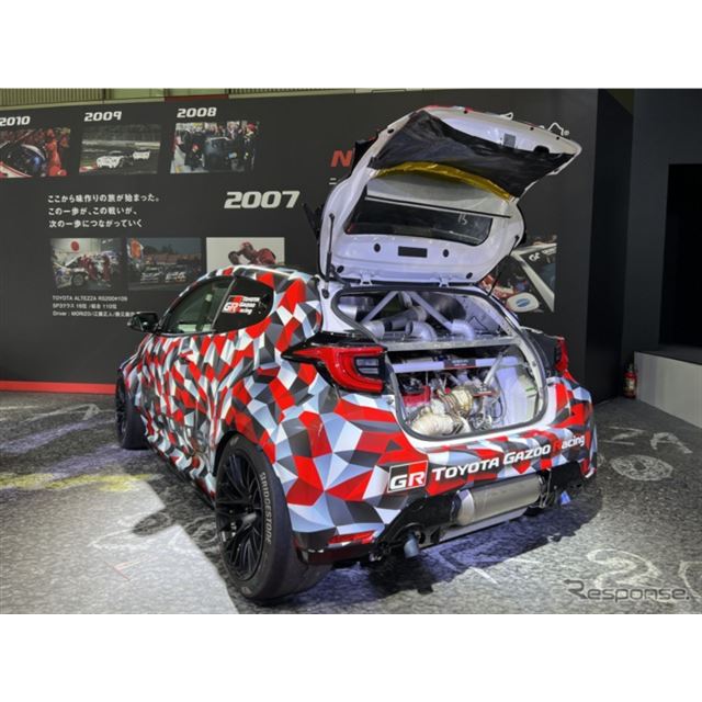 トヨタGAZOOレーシング（TGR）は1月10日に千葉市の幕張メッセで開幕した東京オートサロン2025に新開発中の2...