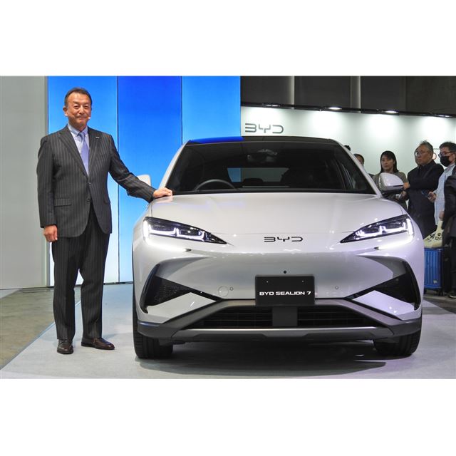 BYDオートジャパンは2025年1月10日、千葉・幕張で開催されている「東京オートサロン2025」でプレスカンファ...