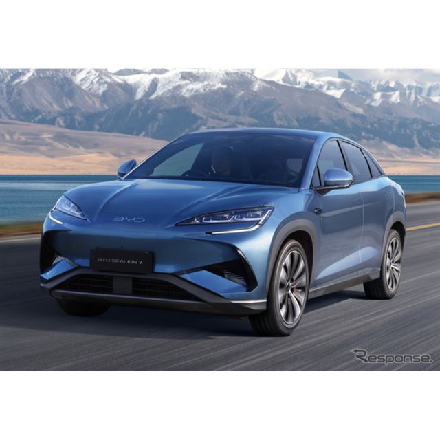 BYD Auto Japan（BAJ）は、国内導入第4弾となる電気自動車（EV）のクロスオーバーSUV『シーライオン7』を発...