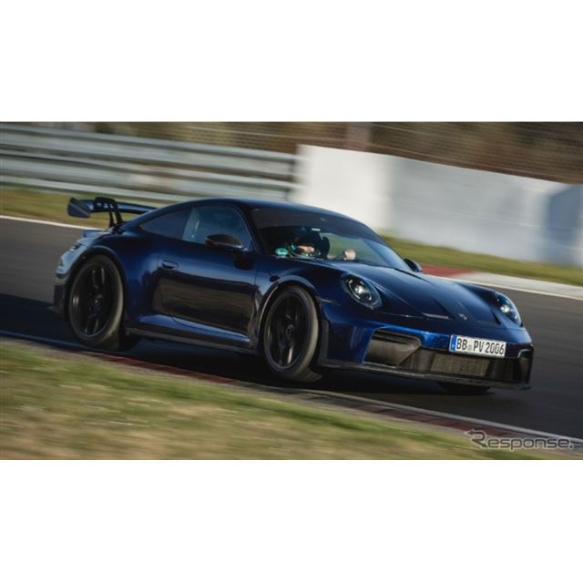 ポルシェの『911 GT3』改良新型が、ドイツ・ニュルブルクリンク北コースでマニュアルトランスミッション（M...