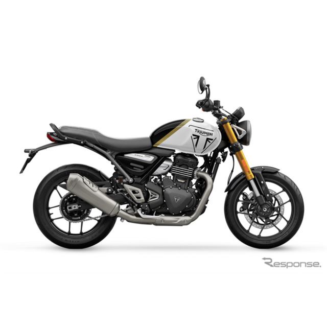 TRIUMPH トライアンフ　ブラックシート ホワイトライン付き 楽天市場】トライアンフ スクランブラー400X 交換用ロングシート SX15