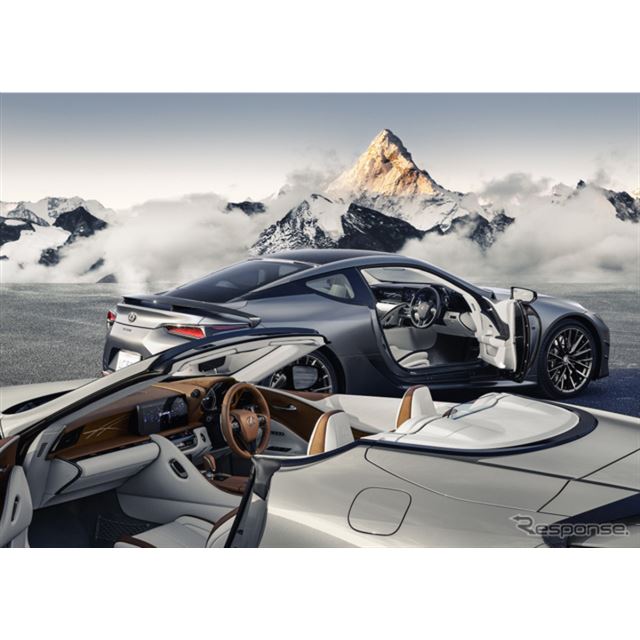 レクサスは24日、ラグジュアリークーペの『LC500h』『LC500』と、オープンカー『LC500コンバーチブル』の一...