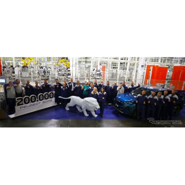 プジョーは、SUV『3008』の累計生産台数が20万台に達したと発表した。
　歴史あるフランス・ソショー工場...