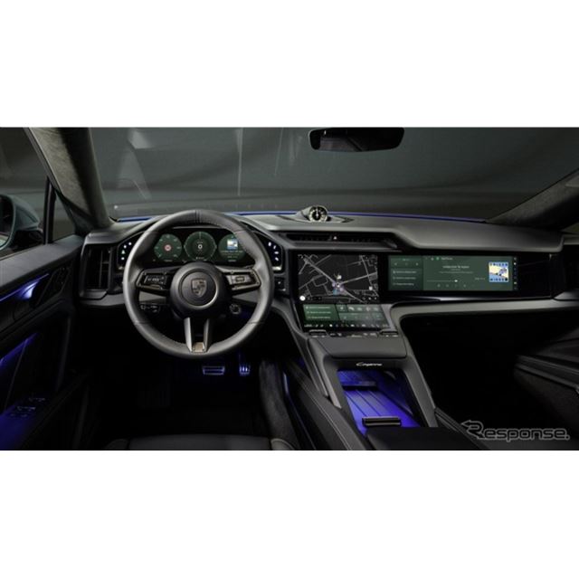ポルシェは、2025年末の発売を予定している『カイエン エレクトリック』（次期『カイエン』のEV）のインテ...