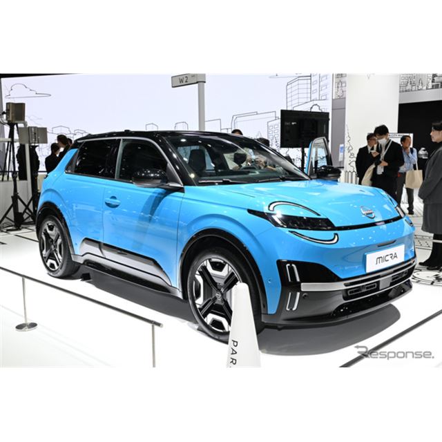 日産自動車は、英国で今夏販売を開始したかつての「マーチ」、新型『マイクラ』を「ジャパンモビリティショ...