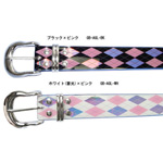 baho_design Glitter Belt アーガイル柄