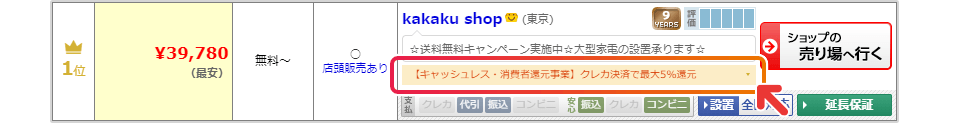 商品ページの表示