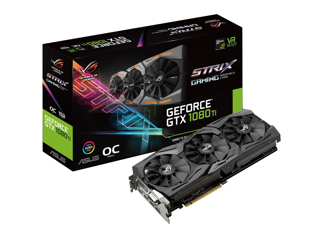 ASUS(�G�C�X�[�X�E�A�X�[�X) > ROG-STRIX-GTX1080TI-O11G-GAMING [PCIExp 11GB]���i�摜