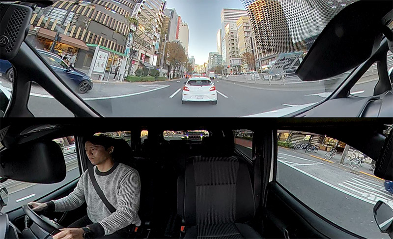一般的な「360°ドライブレコーダー」