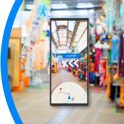 Google �}�b�v �� AR �i�r