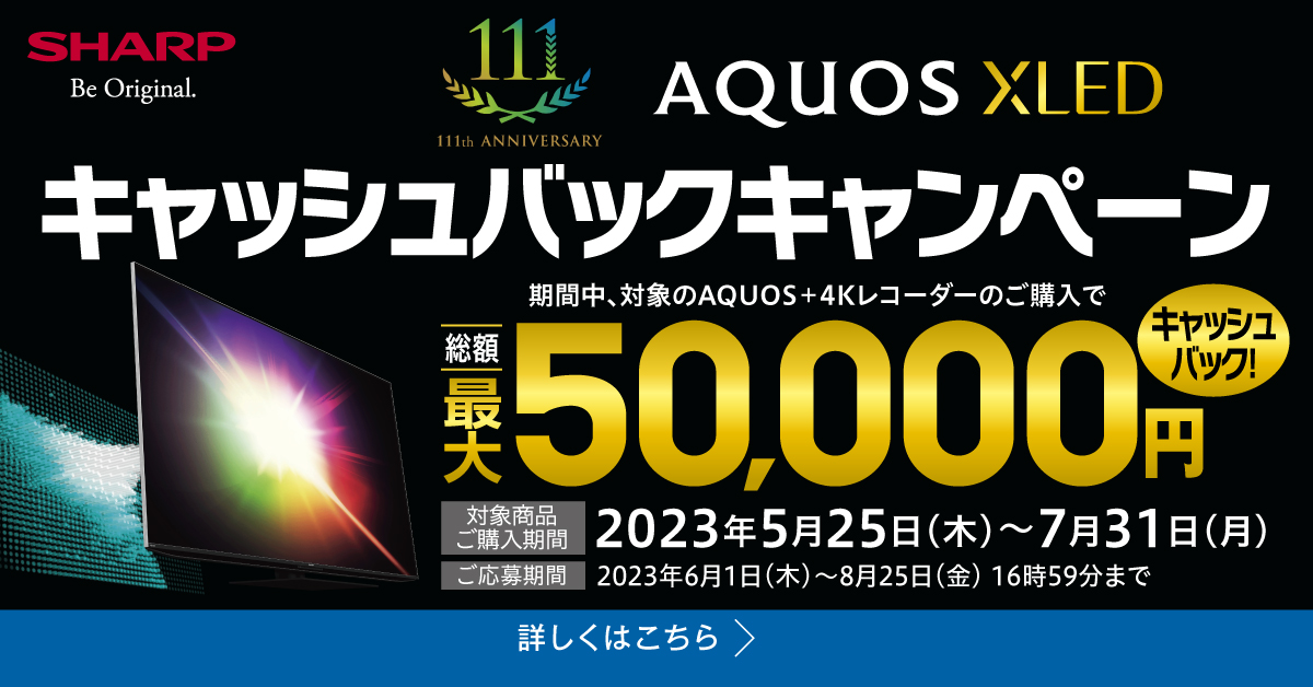 キャッシュバックキャンペーン