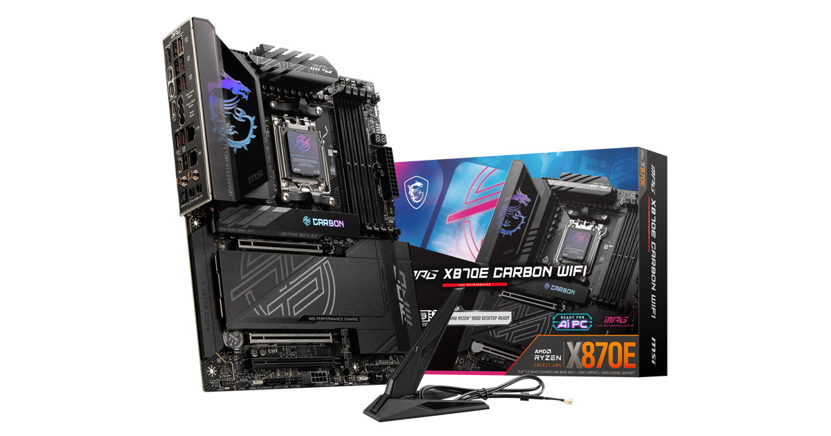 MSI MPG X870E CARBON WIFI マザーボード 新品 MSI MPG X870E CARBON WIFI | パソコン工房【公式通販】