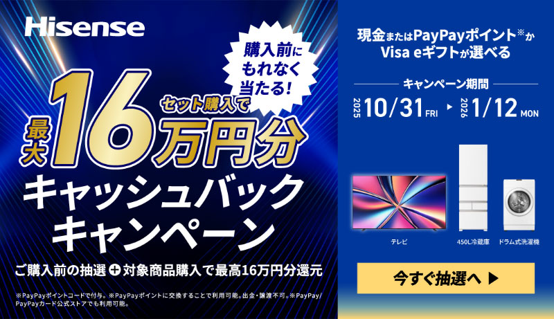 ハイセンス HWF-D120XL-W