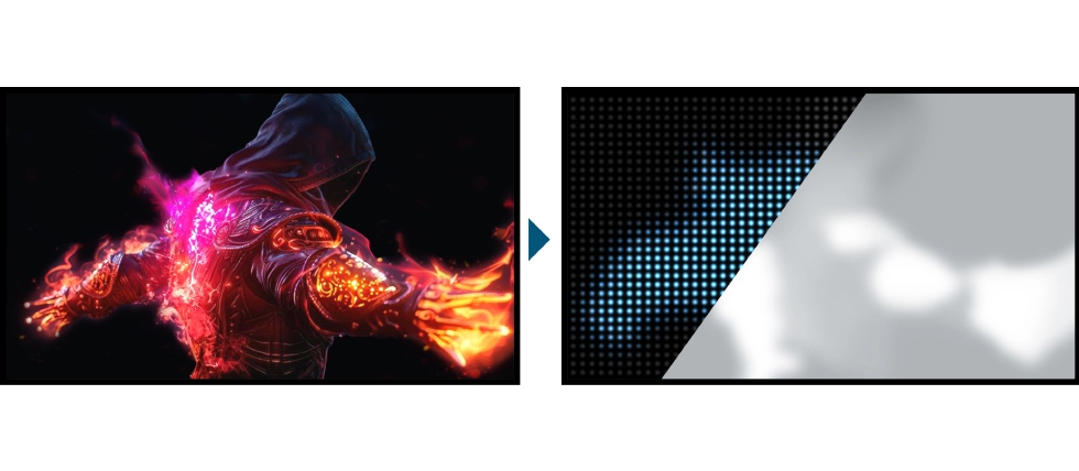 REGZA 4K Mini LED�Q�[�~���O���j�^�[