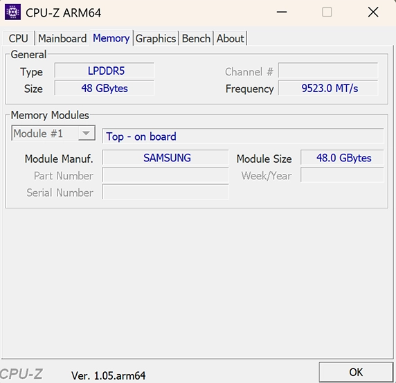 「CPU-Z」のメモリー情報