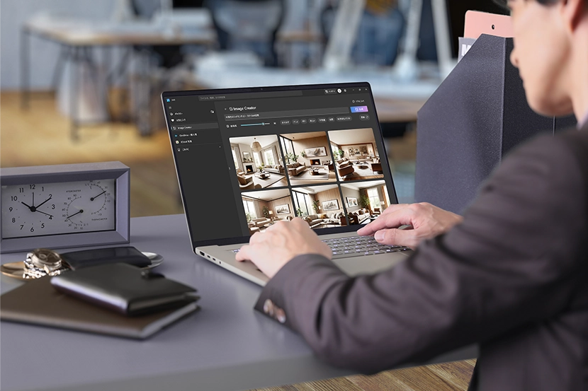 「Image Creator」で画像を生成するイメージ