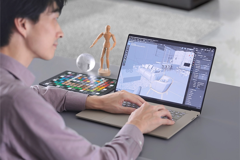 「Blender」で3Dモデルを編集するイメージ