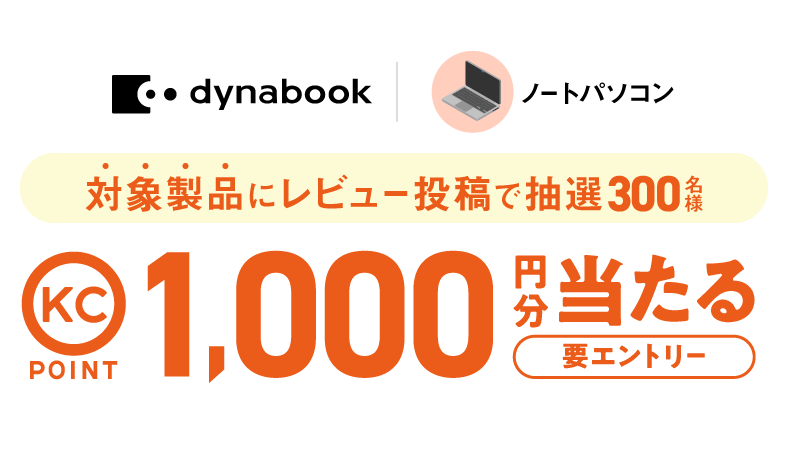 dynabook�~���i.com ���r���[���e�v���[���g�L�����y�[��