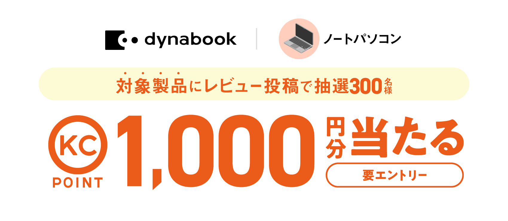 dynabook�~���i.com ���r���[���e�v���[���g�L�����y�[��
